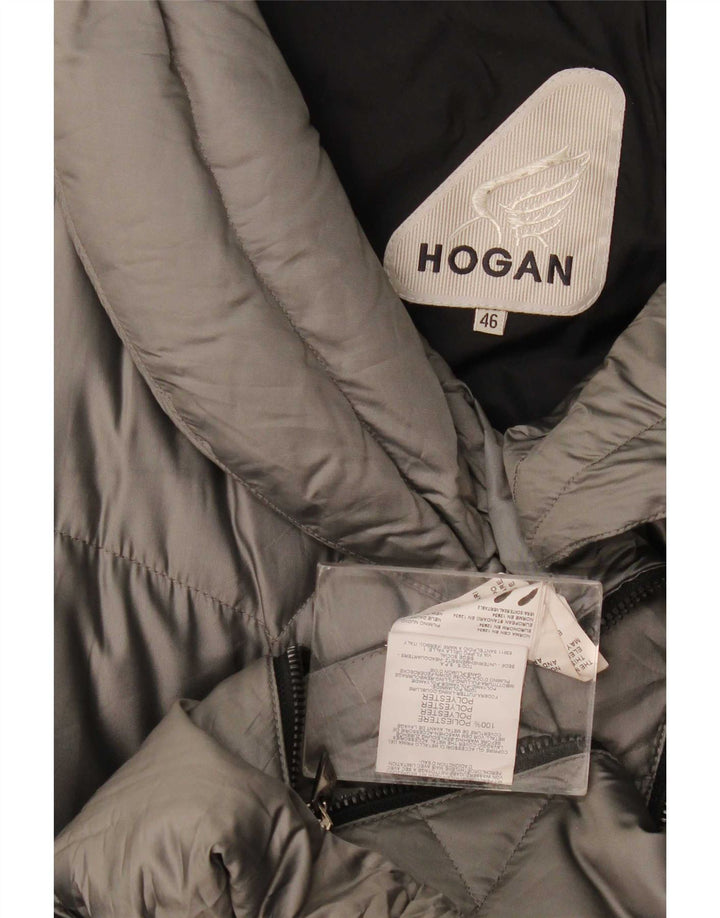 Piumino Donna Hogan IT 46 Large Grigio Poliestere