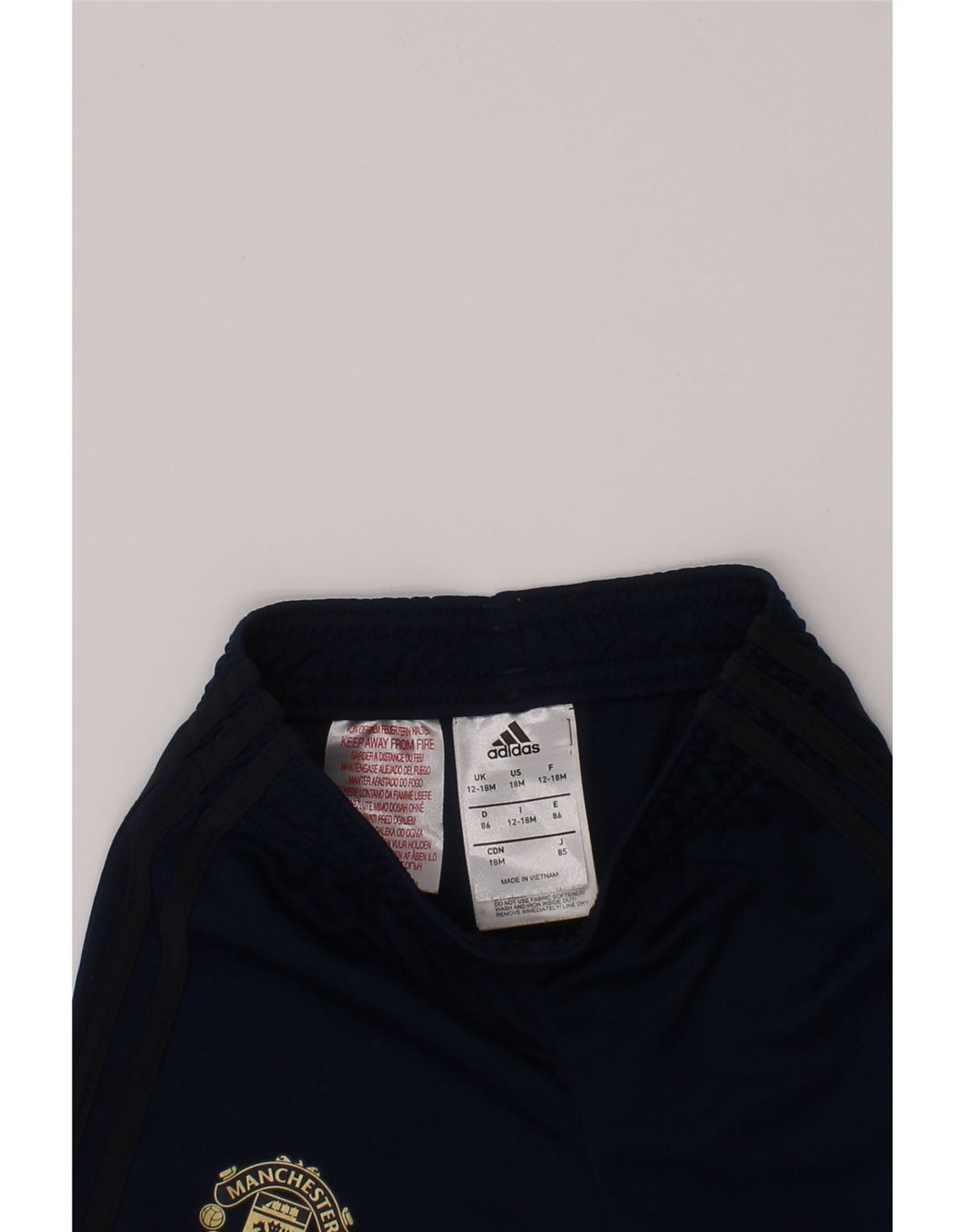 Pantaloncini sportivi ADIDAS Manchester United da neonato 12-18 mesi blu navy