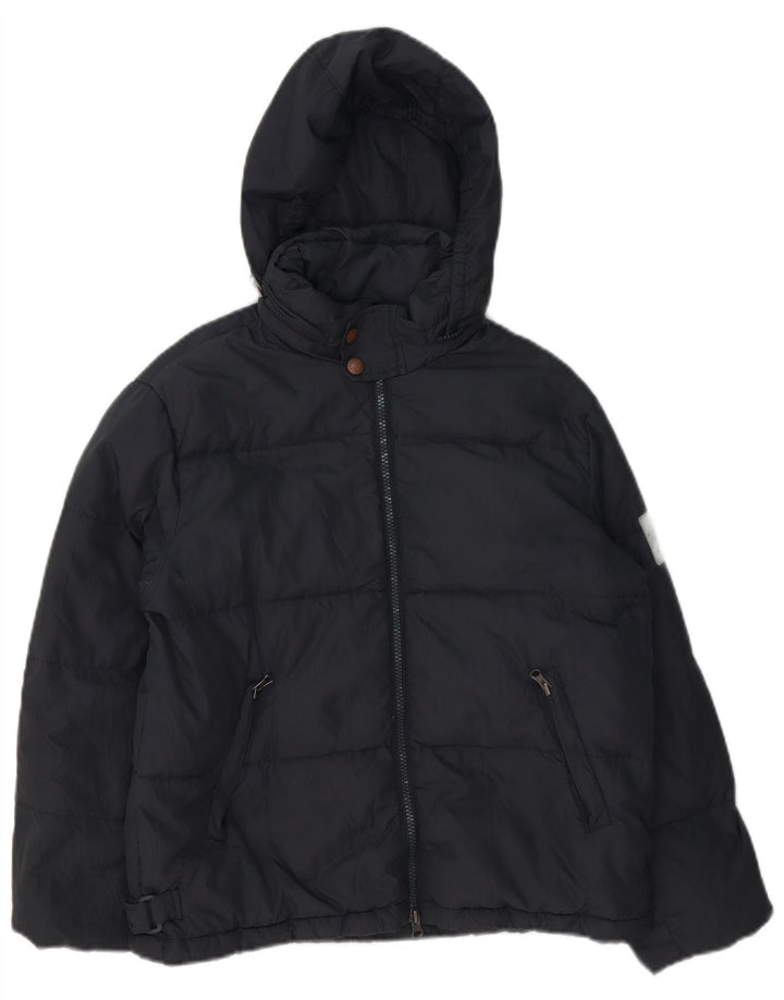 Piumino con cappuccio Armani Junior Bambino 9-10 anni Nero in poliammide