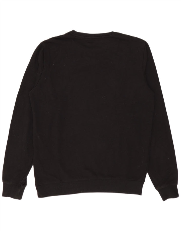 Felpa Kappa Uomo Maglione Medio Nero Cotone