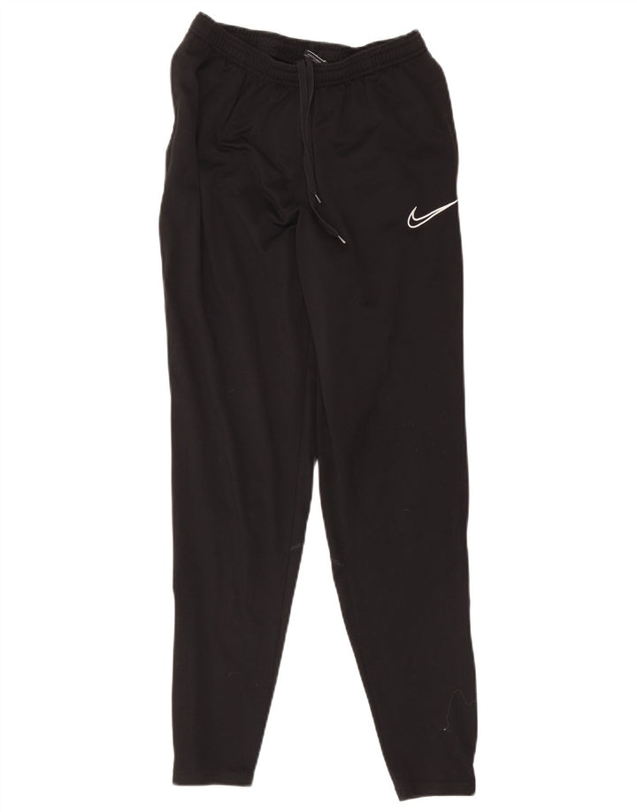 Pantaloni da tuta Nike Dri Fit da donna UK 12 Medium Black Colourblock