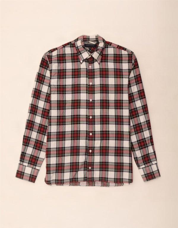 Tommy Hilfiger Uomo Camicia di flanella XL Rosso a quadri in cotone