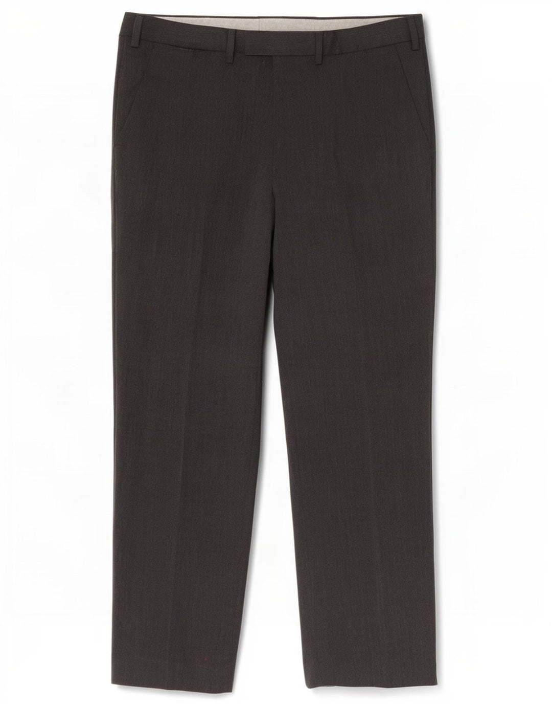 Pantaloni da abito dritti da uomo Marks & Spencer W38 L31 poliestere grigio