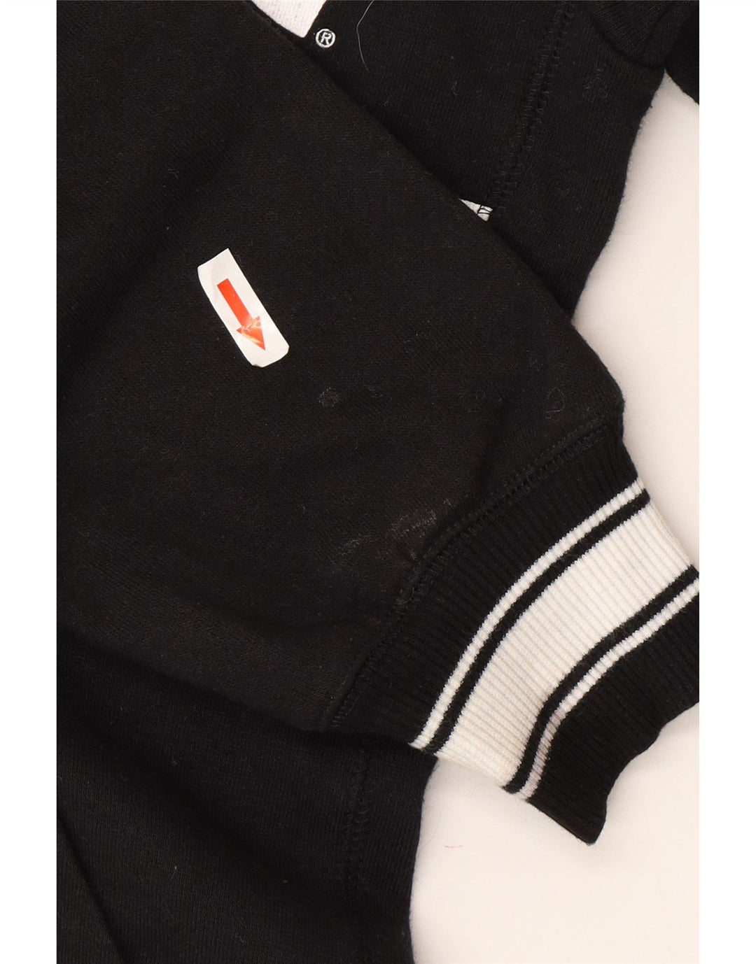 Maglione con cappuccio e zip grafica da uomo Starter piccolo in cotone nero
