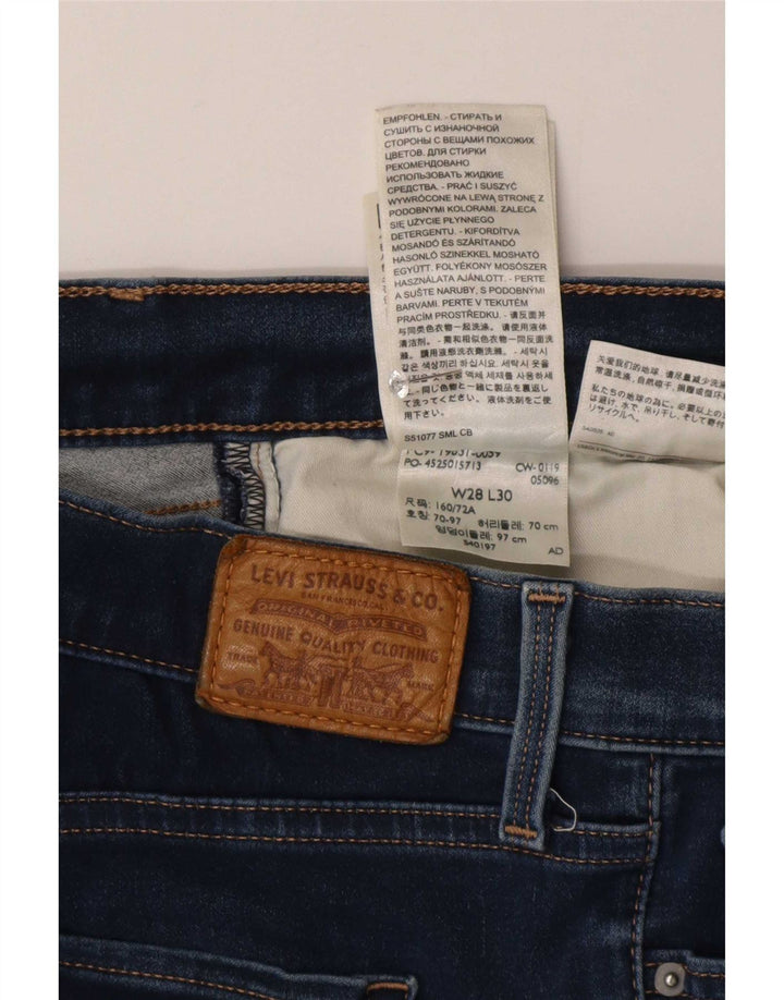 Jeans dritti da donna Levi's W28 L30 cotone blu