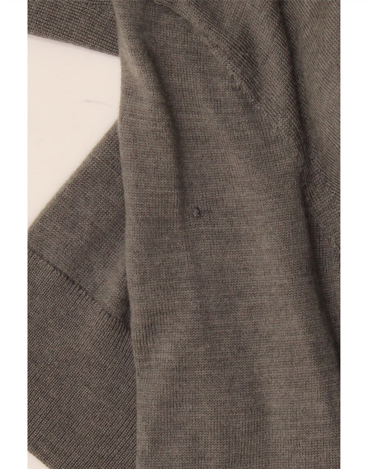 Maglione cardigan da uomo Tommy Hilfiger piccolo in lana grigia
