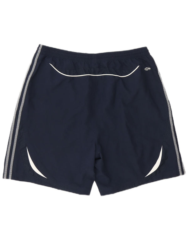 Pantaloncini sportivi Adidas Climacool da uomo XL in poliestere color block blu navy