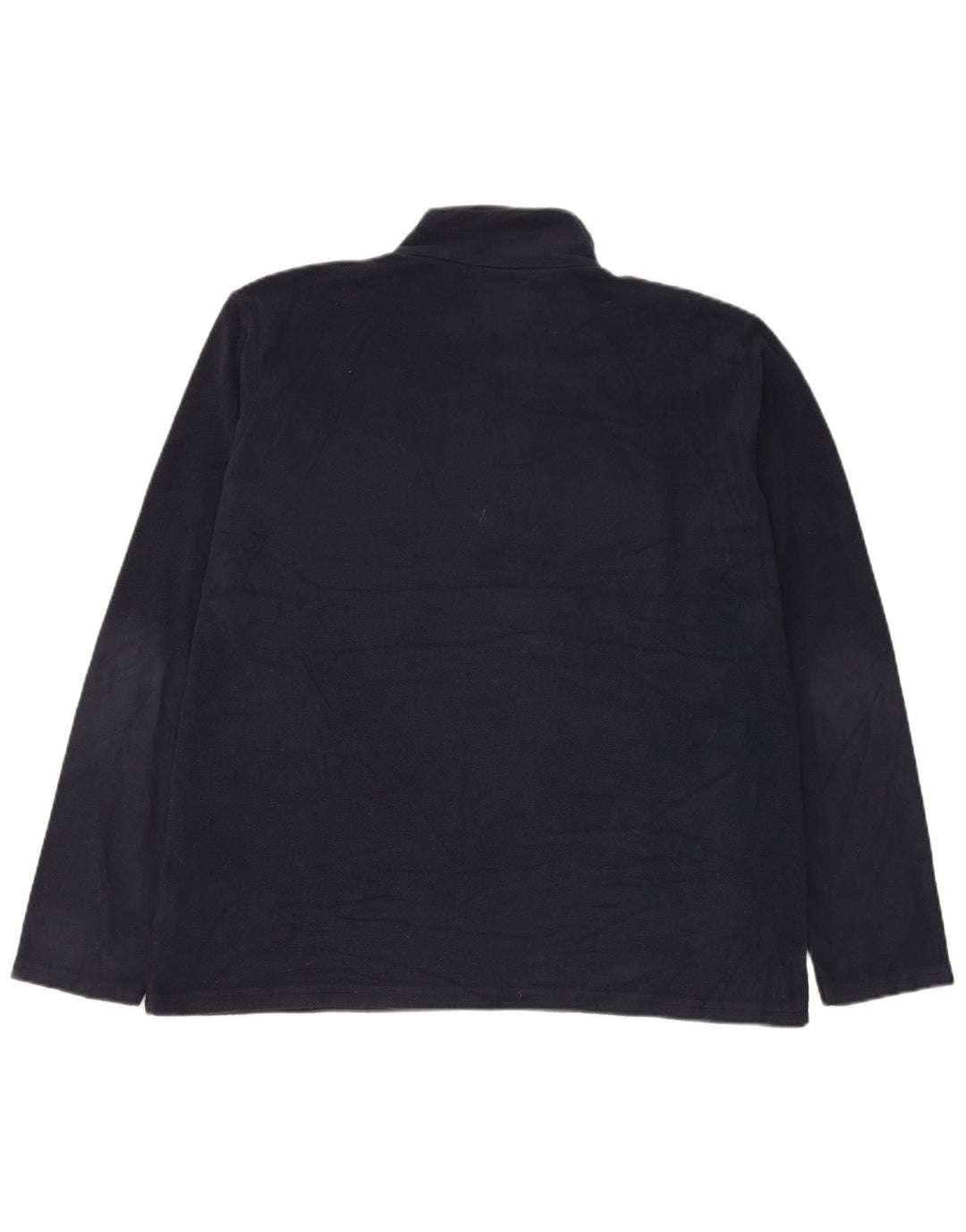 Mountain Warehouse Maglione in pile da uomo con collo con zip, grande, in poliestere blu navy