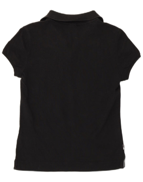 Polo Adidas da donna UK 12 media cotone nero