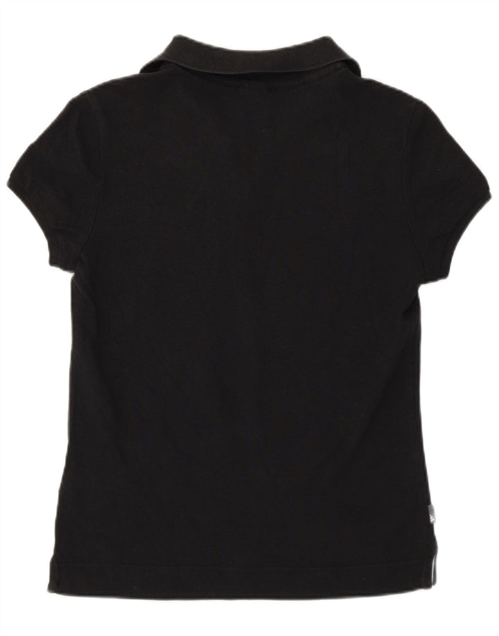 Polo Adidas da donna UK 12 media cotone nero