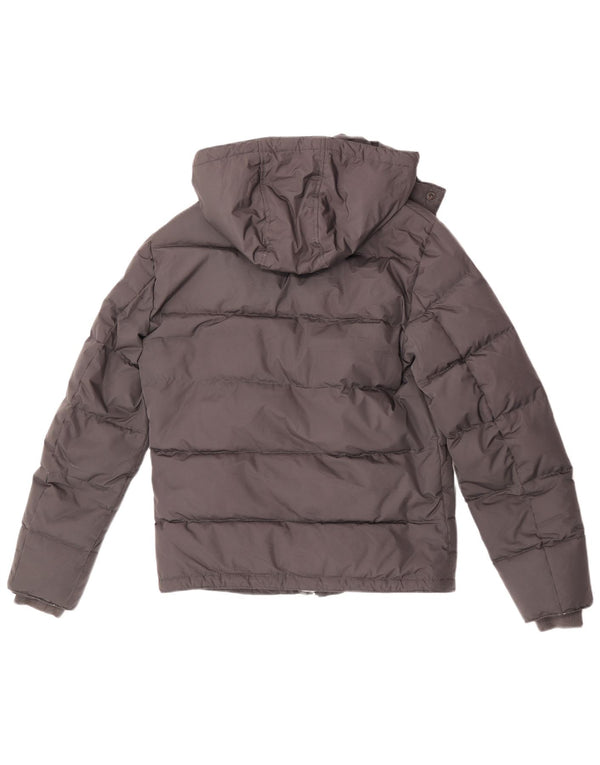 Giacca imbottita con cappuccio da uomo Sisley UK 36 Small Poliestere grigio