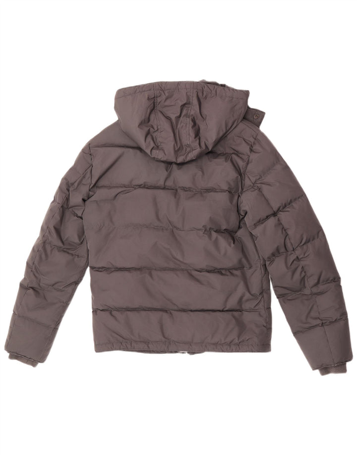 Giacca imbottita con cappuccio da uomo Sisley UK 36 Small Poliestere grigio