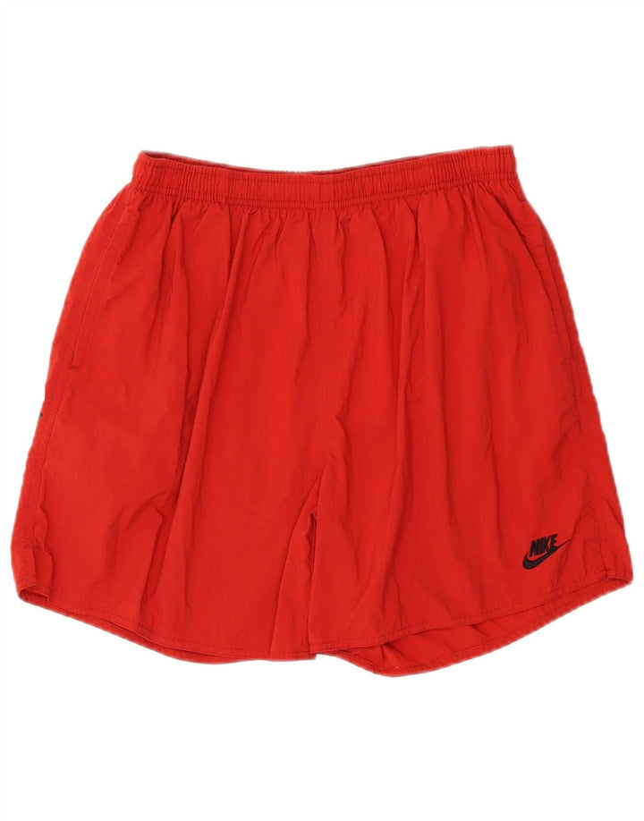 Pantaloncini sportivi da uomo Nike UK 34/36 grandi nylon rosso