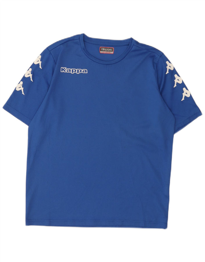 T-shirt grafica da uomo Kappa Top blu medio in poliestere
