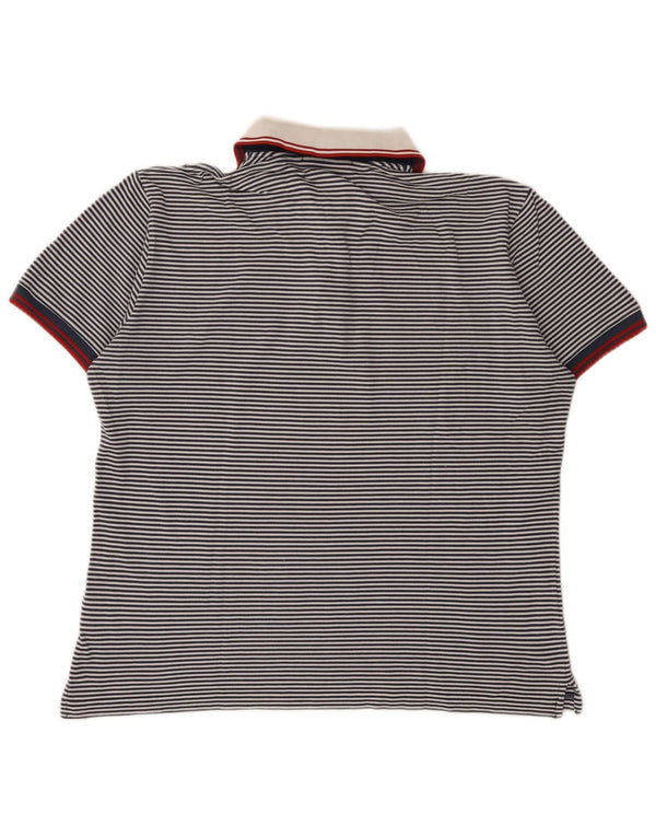 Polo da uomo Fred Perry XL in cotone gessato blu navy
