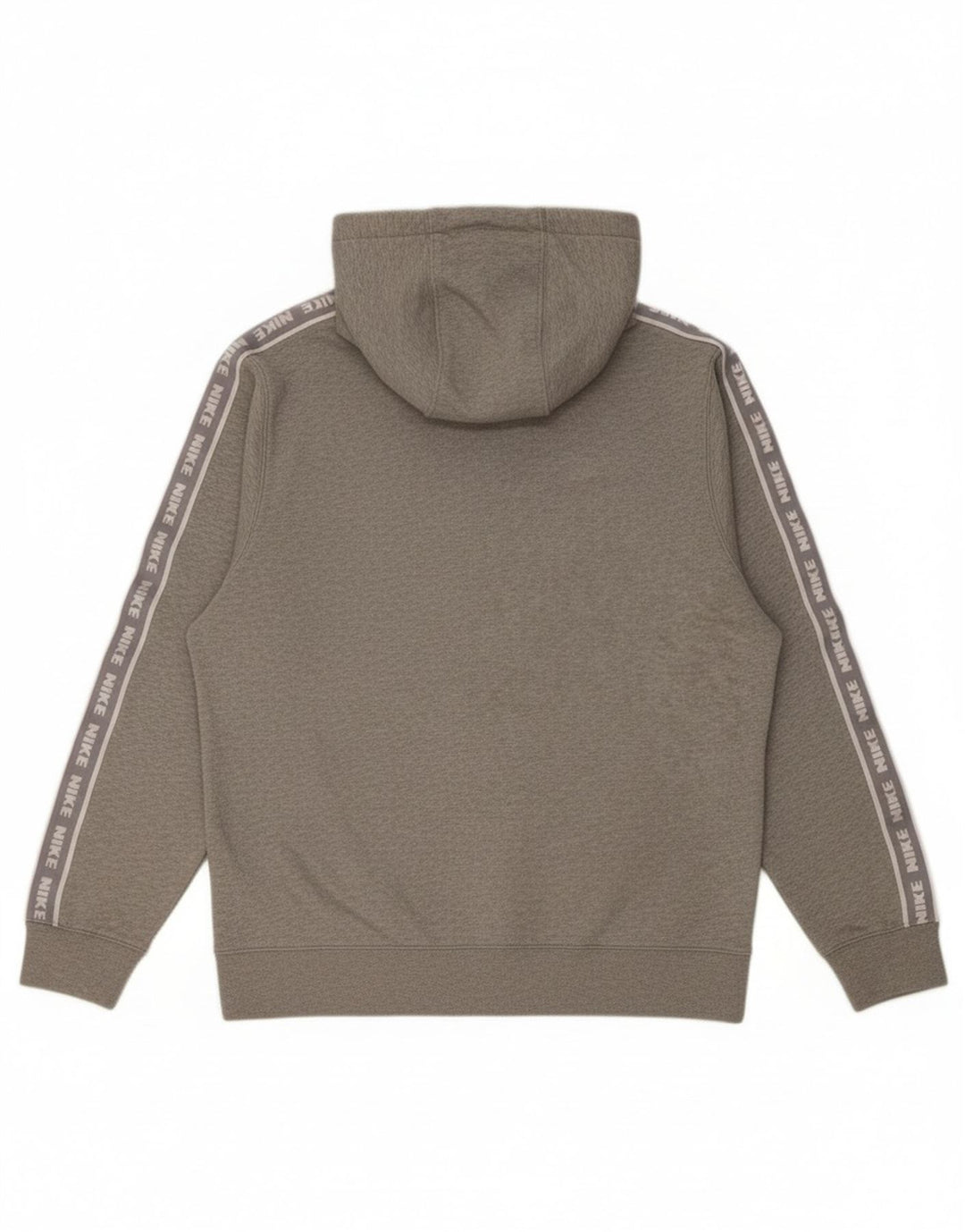 Felpa con cappuccio grafica Nike da uomo in cotone chiazzato grigio medio