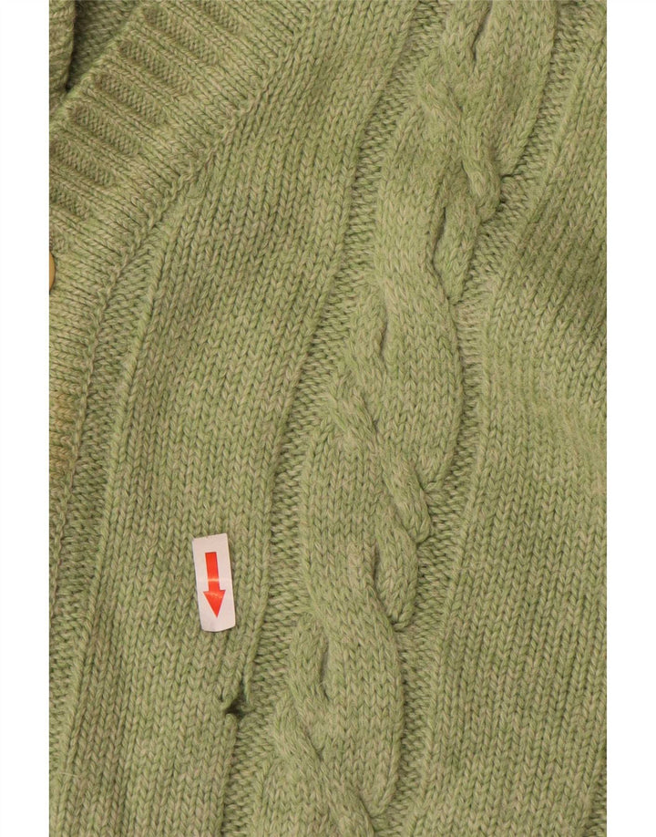 Maglione cardigan da uomo Malagrida verde medio
