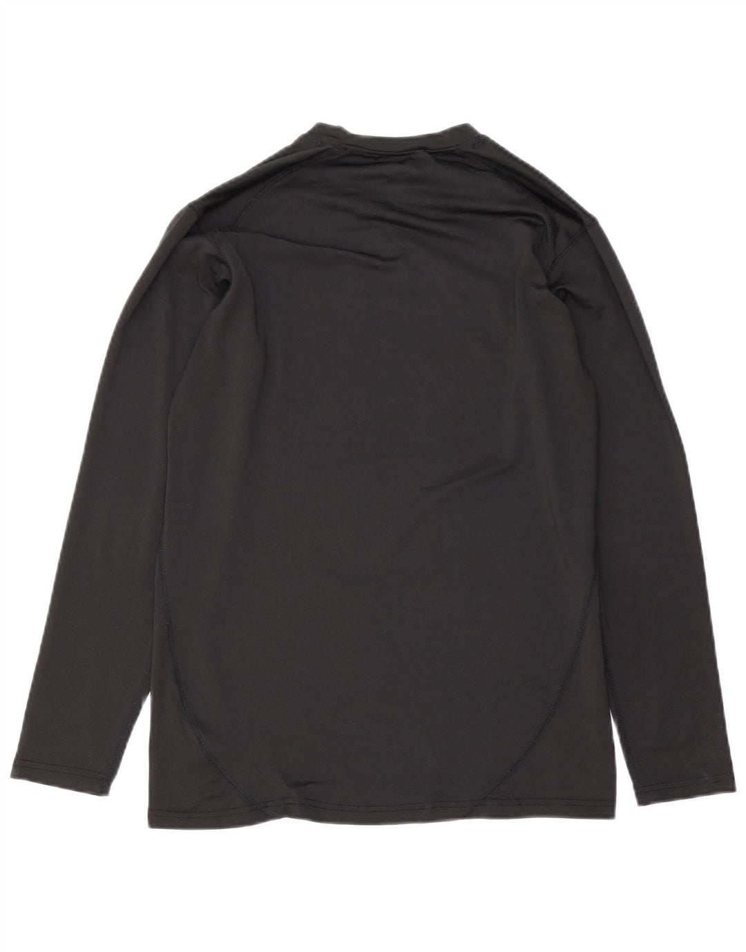 Top Reebok da uomo a manica lunga piccolo nero in poliestere