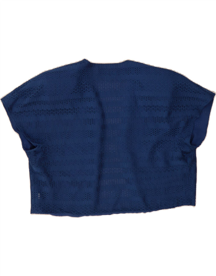 VINTAGE Womens Bolero Top IT 40 Small Blue Polyester Vintage Vintage and Second-Hand Vintage from Messina Hembry 