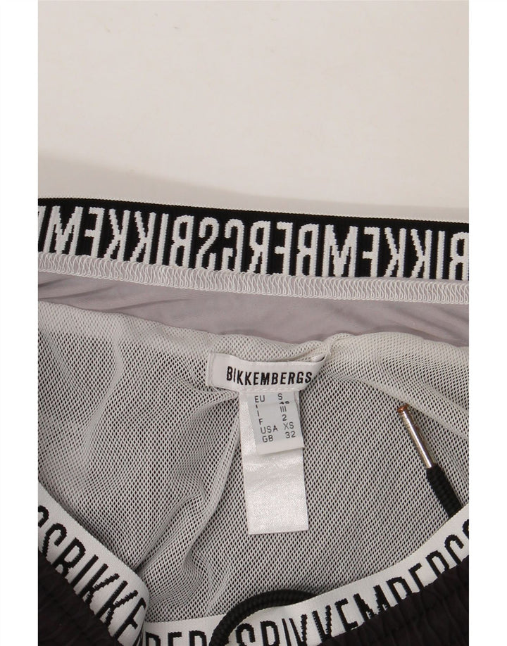 Pantaloncini da bagno da uomo BIKKEMBERGS medio nero in poliammide