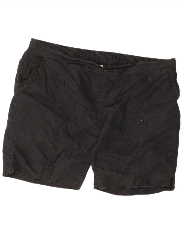 Pantaloncini chino da uomo Marks & Spencer W52 5XL Lino nero