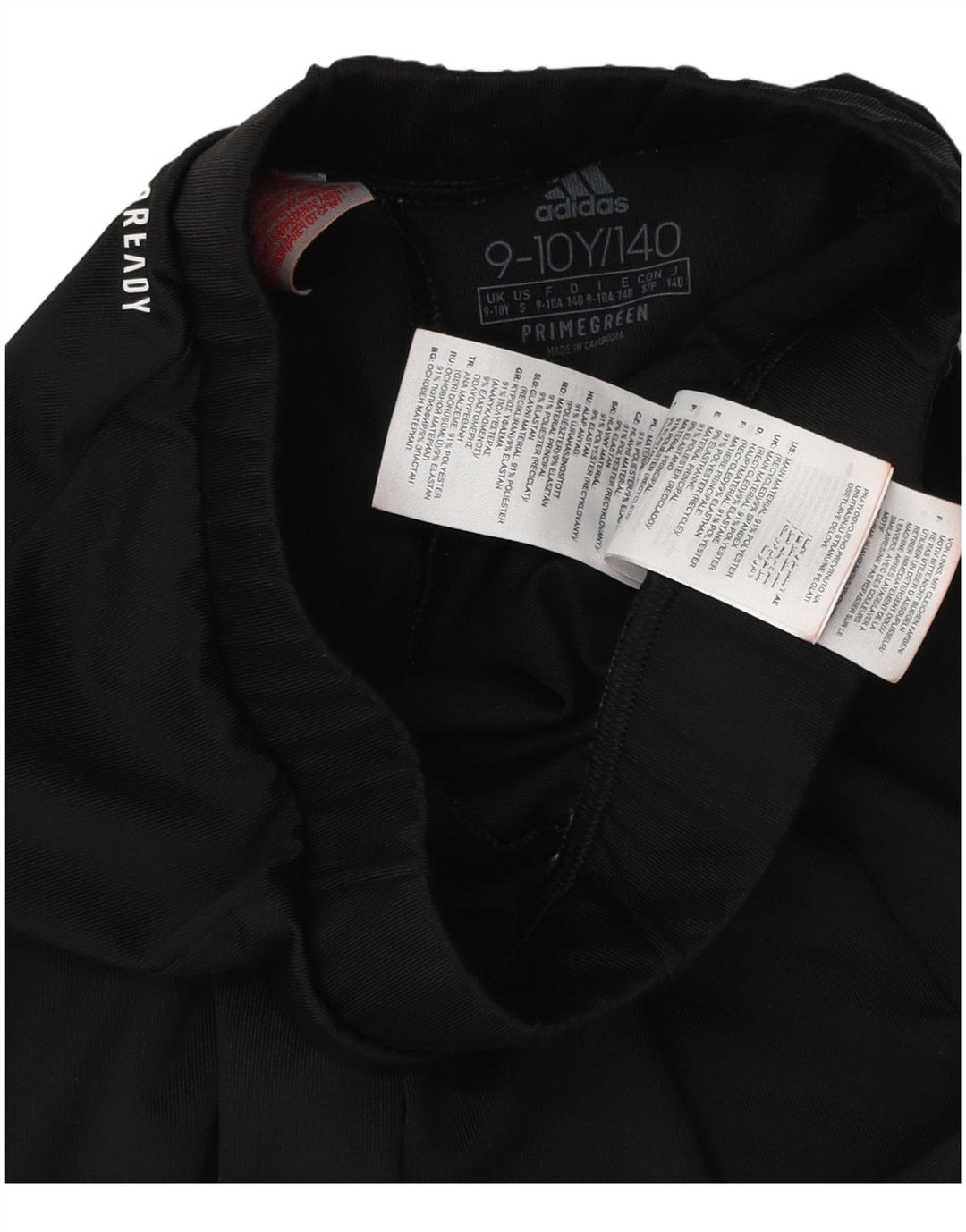 Leggings grafici ADIDAS per ragazze Aeroready 9-10 anni in poliestere nero