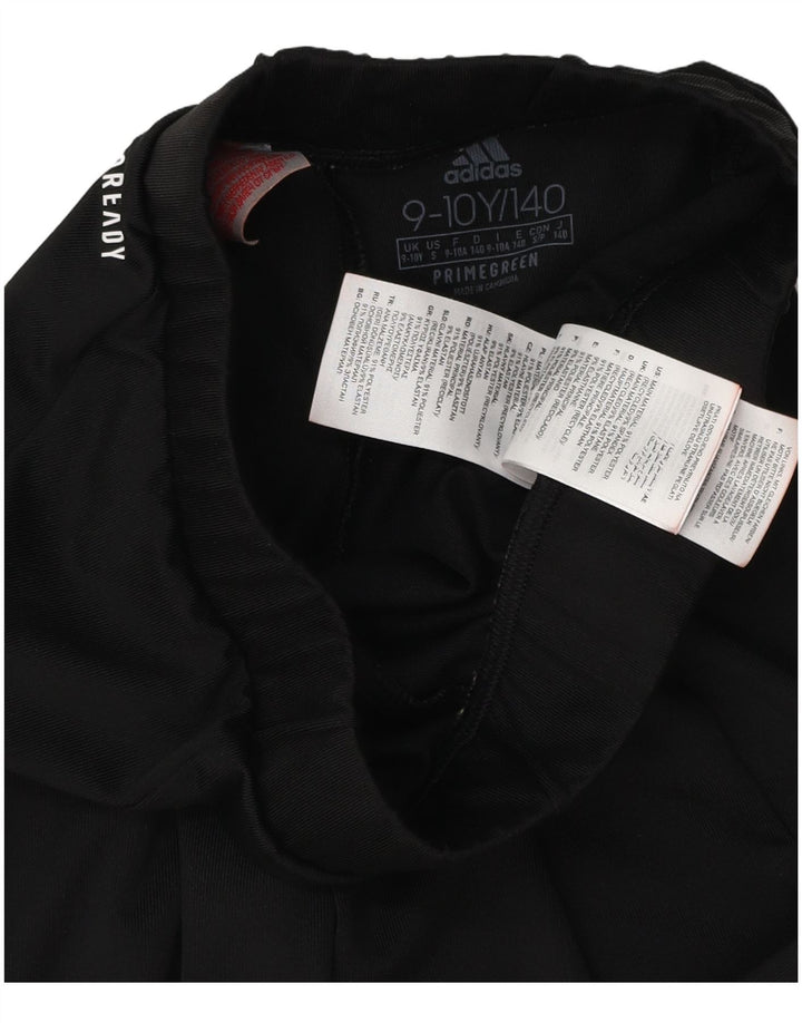 Leggings grafici ADIDAS per ragazze Aeroready 9-10 anni in poliestere nero