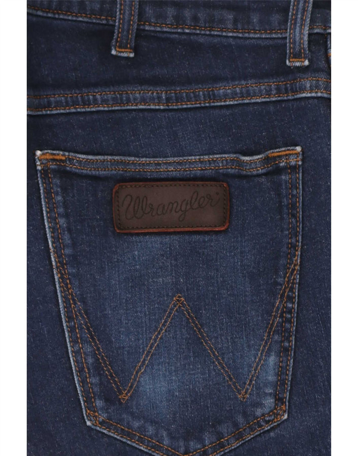 Jeans slim da uomo Wrangler W31 L32 cotone blu navy
