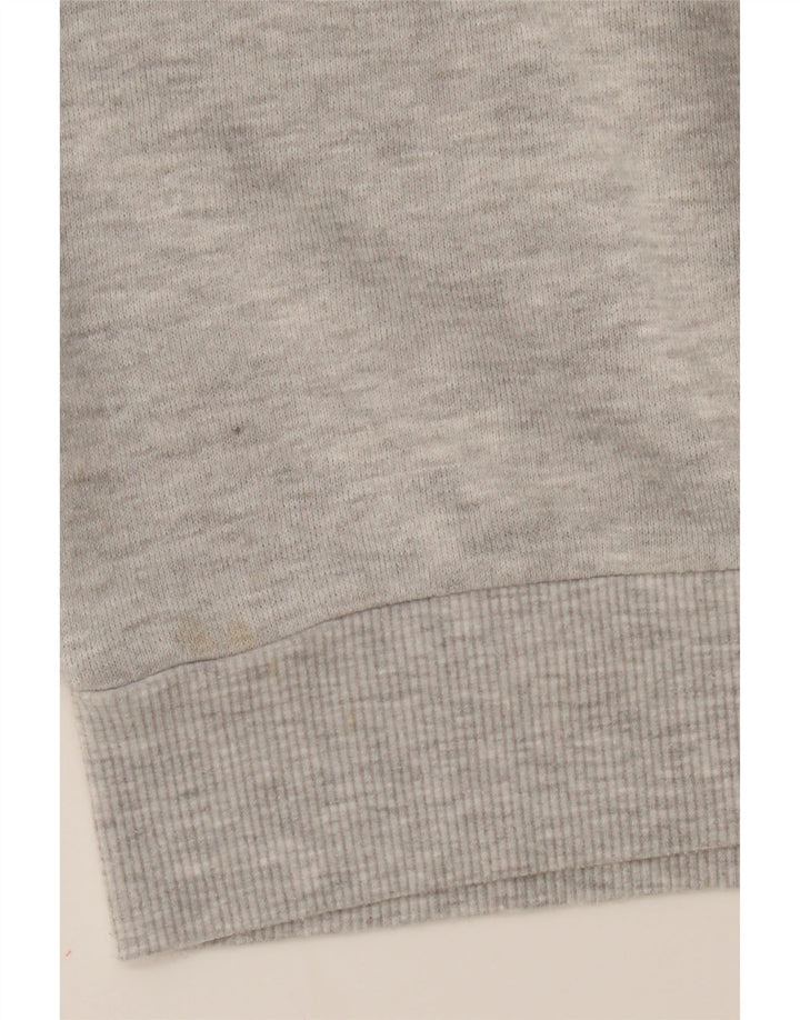 SUBDUED Womens Zip Hoodie Sweater UK 14 Medium Grey Colourblock Cotton Vintage Subdued and Second-Hand Subdued from Messina Hembry 