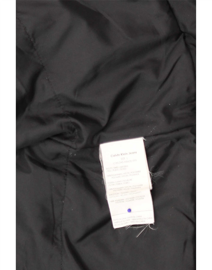Giubbotto bomber da donna Calvin Klein Jeans UK 16 Large Nero Poliammide