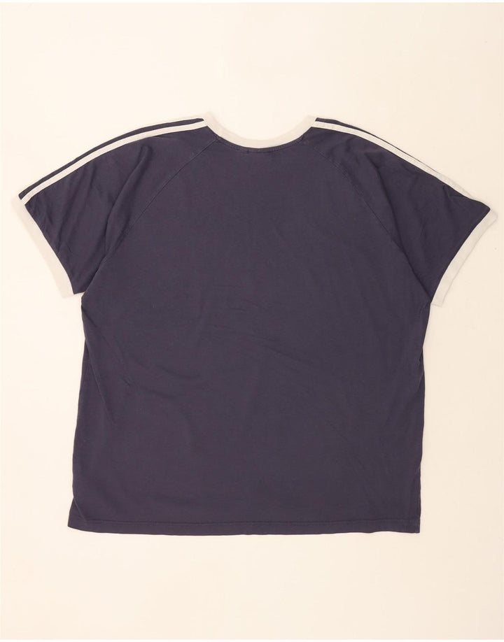 T-shirt da uomo ADIDAS Top 2XL cotone blu navy