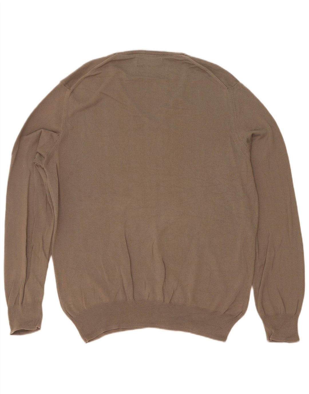 Maglione Zara da uomo con scollo a V grigio medio