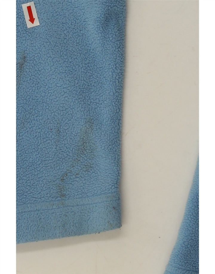 Maglione in pile da donna Fila con collo con zip UK 14 grande poliestere blu