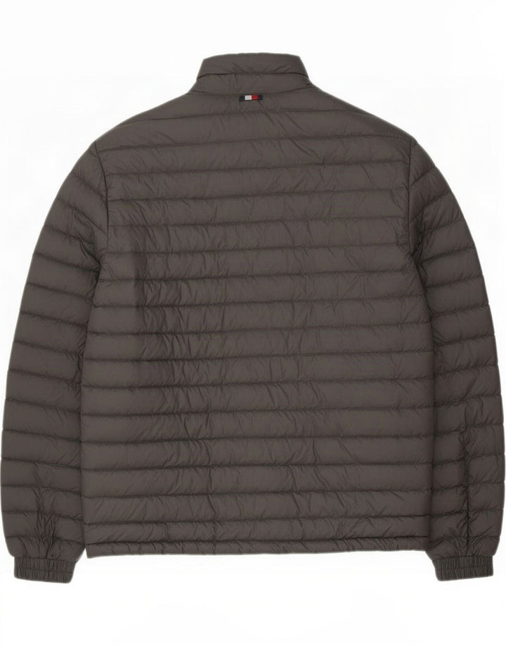 Giacca imbottita da uomo Tommy Hilfiger UK 38 Poliestere grigio medio