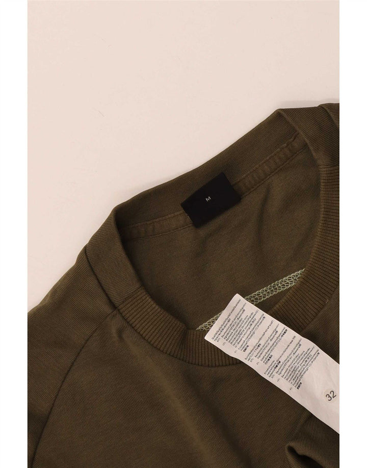 Felpa grafica da uomo Hugo Boss, maglione, cotone kaki medio