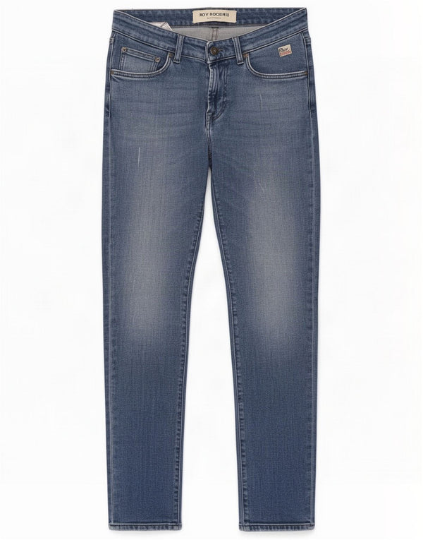 Roy Rogers Jeans slim da uomo W30 L30 Blu Cotone