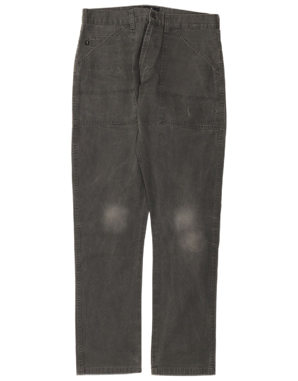 Pantaloni Casual Dritti Uomo Trussardi IT 52 XL W34 L34 Cotone Grigio