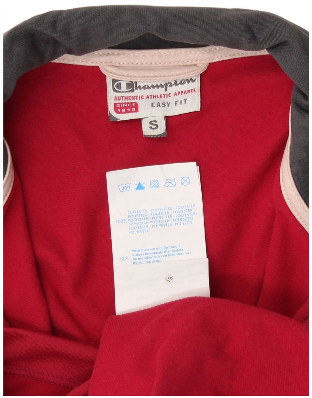 Giacca sportiva Champion da donna Easy Fit, taglia UK 10, piccola, rossa, in poliestere