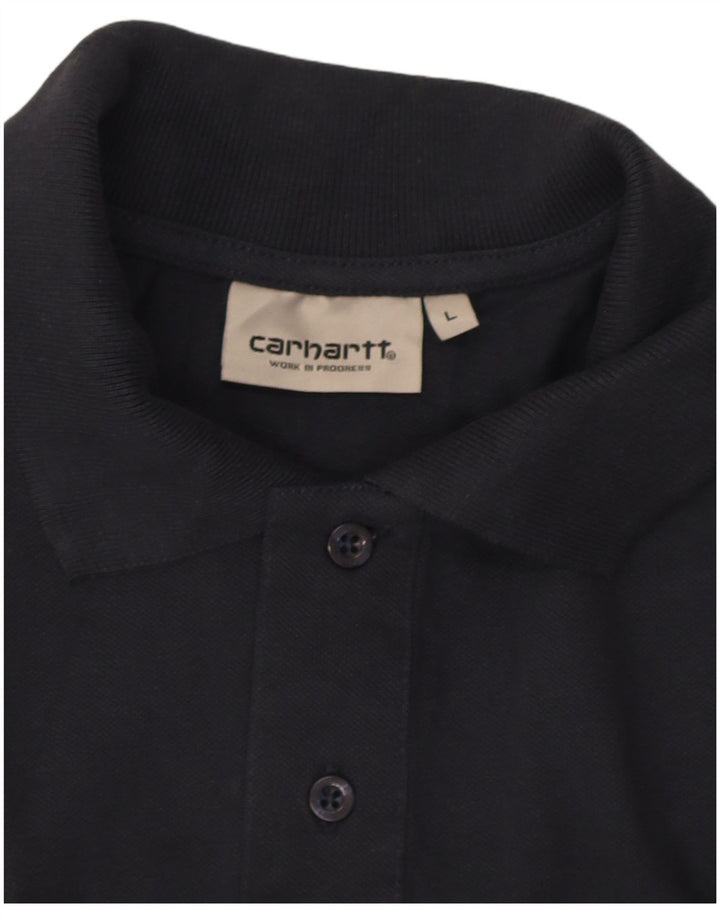 Polo Carhartt da uomo grande blu navy