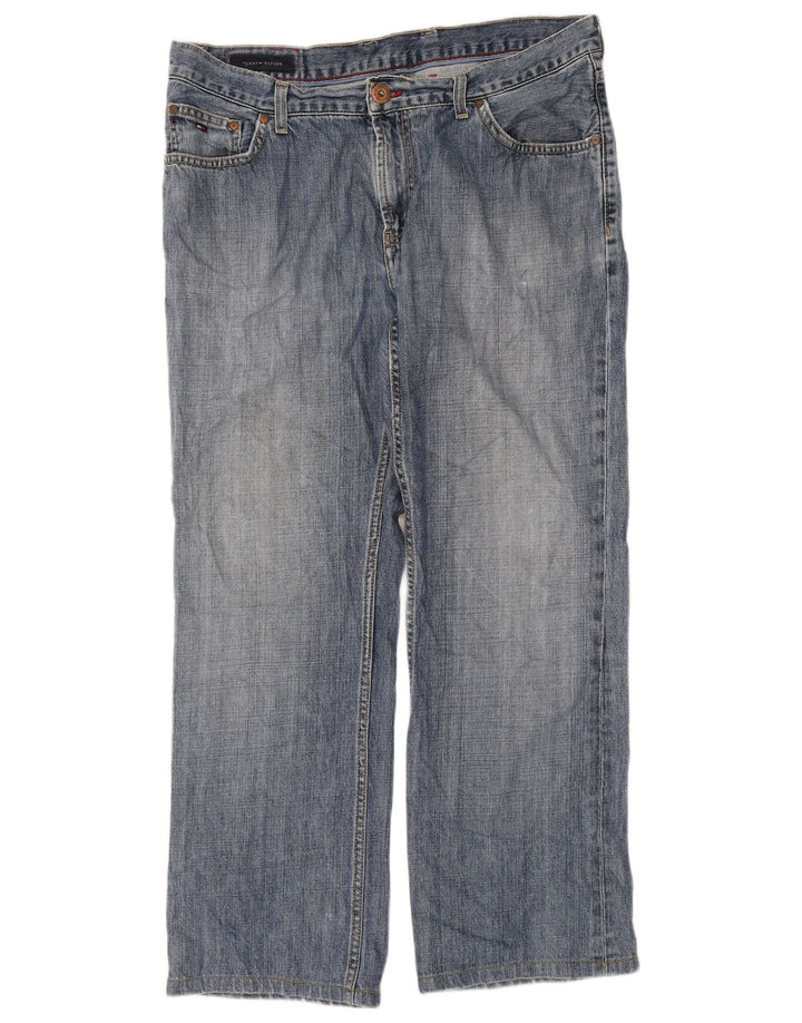 Jeans dritti da uomo Tommy Hilfiger W36 L27 cotone blu