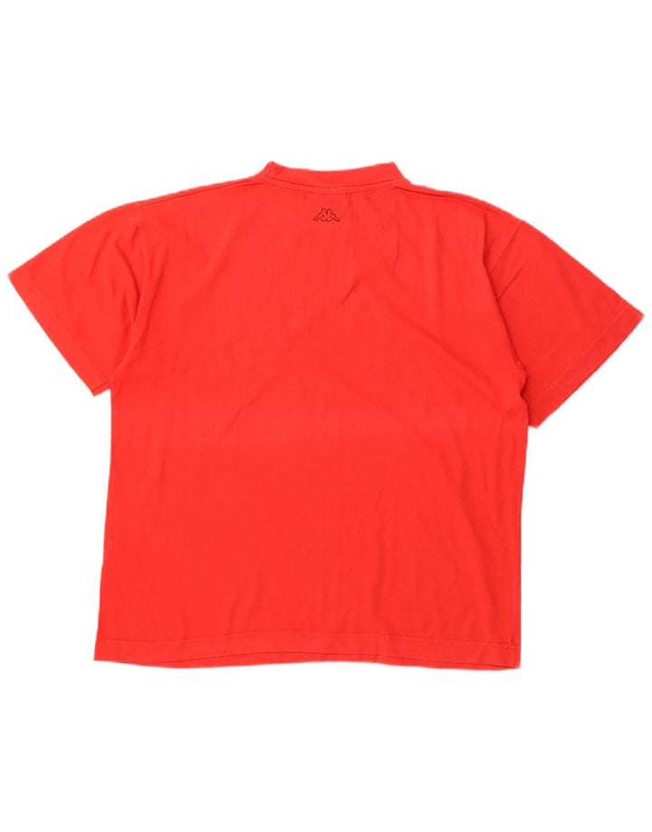 T-shirt grafica da uomo KAPPA Top rosso medio in cotone