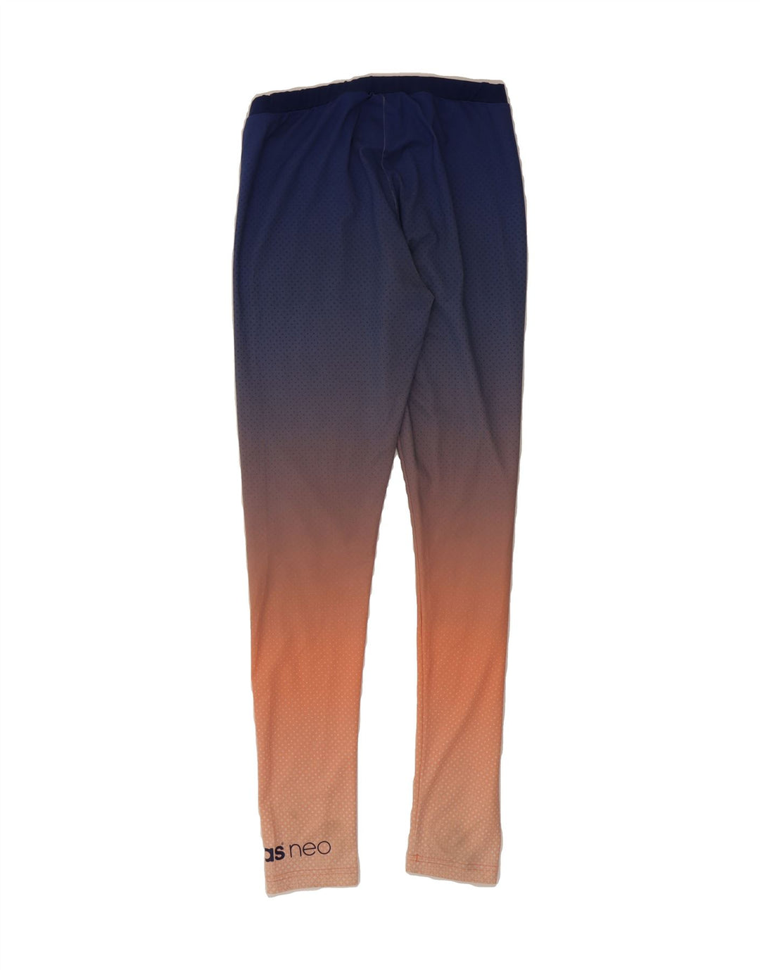 ADIDAS Womens Leggings UK 10 Small Blue Colourblock Polyester Vintage Adidas and Second-Hand Adidas from Messina Hembry 