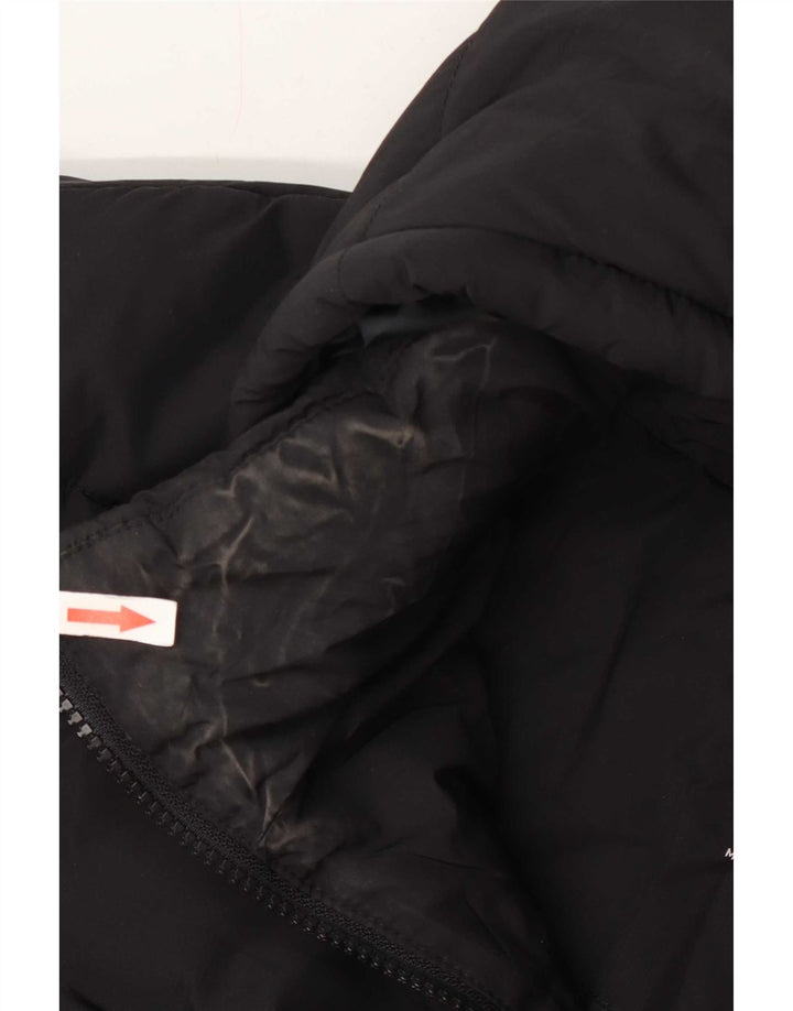 Giacca imbottita con cappuccio da donna Marks & Spencer UK 22 3XL poliestere nero