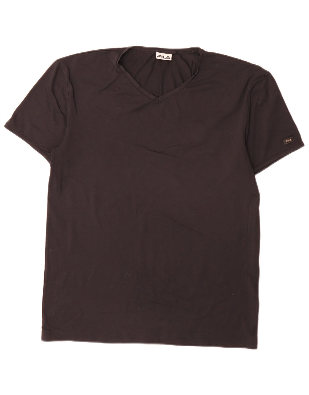 T-shirt Fila da uomo Top media nera