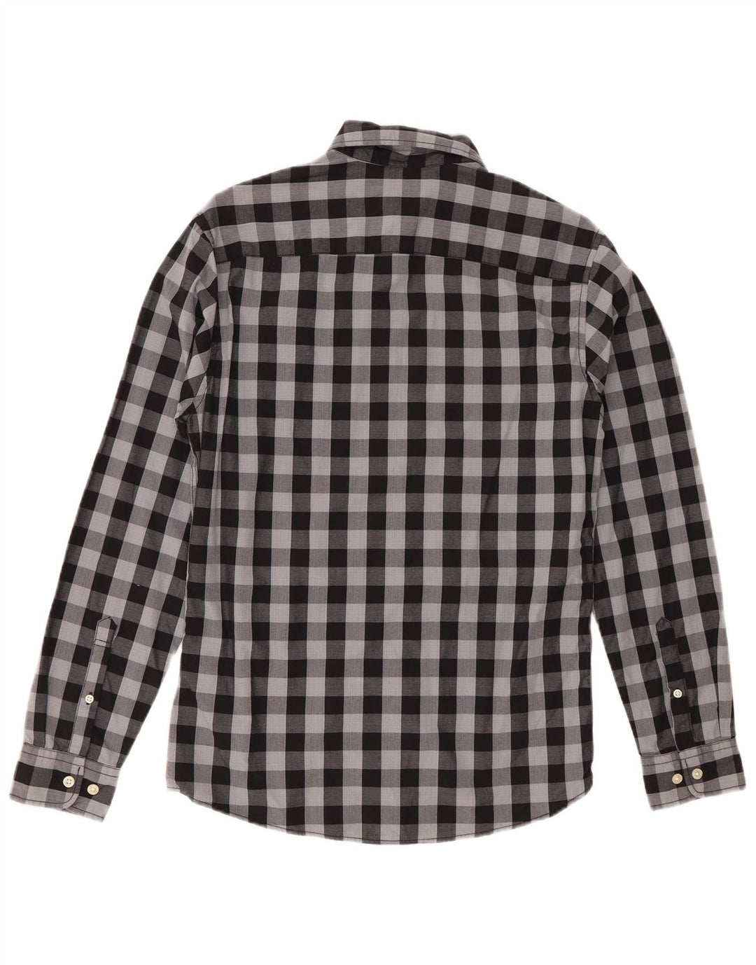 Camicia da uomo Jack & Jones XS in cotone a quadretti grigio