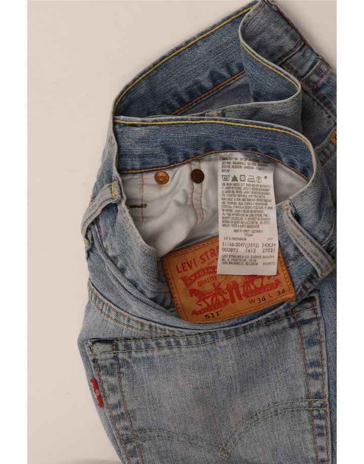 LEVI'S Jeans da uomo 511 slim W34 L34 cotone blu