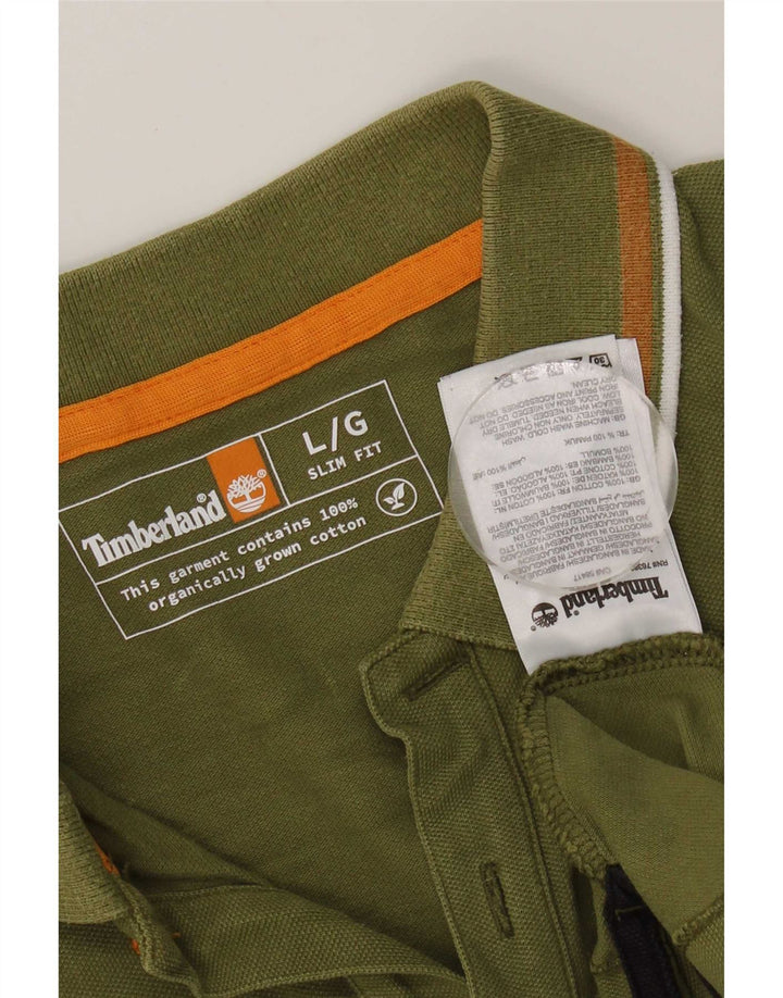 Polo da uomo Timberland grande in cotone kaki