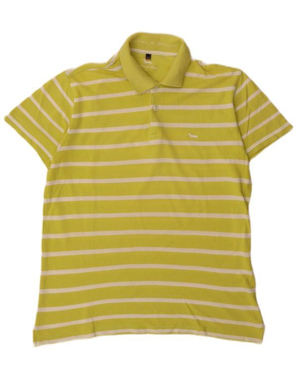 Polo da uomo Harmont & Blaine 2XL cotone a righe verdi