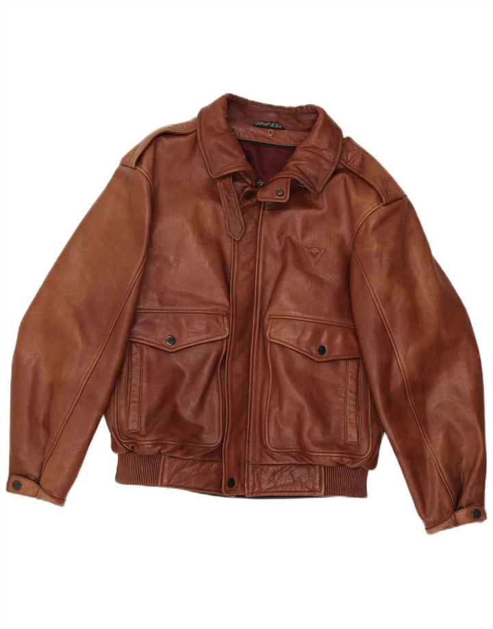 Giacca in pelle Uomo Dainese IT 52 Large Marrone