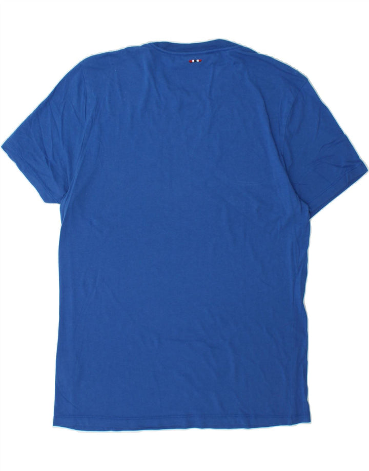 NAPAPIJRI Mens Graphic T-Shirt Top Large Blue Cotton Vintage Napapijri and Second-Hand Napapijri from Messina Hembry 